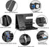 AliveByte Wood Phone Docking Station - Gifts for Men Desk or Nightstand Organizer - Birthday Gifts for Husband, Fathers