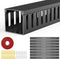 REFLYING Open Slot Wiring Raceway Cable Duct, 123in Cable Management Channel Cord Track,Desk