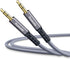 Aux Cord 20ft, 3.5mm Audio Cable Male to Male Stereo Hi-Fi Sound Nylon Braided aux to aux 1/8 Cable for Headphones,