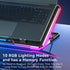 RGB Laptop Cooling Pad, Gaming Laptop Cooler with 13 Quiet Fans, 9 Height Stand, LED Lights