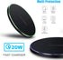 Fast Wireless Charger, 20W Max Wireless Charging Pad Compatible with iPhone 14/15/13/12/SE/11/11 Pro/XS Max/XR/X/8,