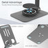 HZZADZXW 360 17 16 Metal Cell Phone Stand for Desk, Multi-Angel Adjustable Rotation Non-Slip and Foldable Mobile Phone