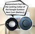 Mounting Plate for Google Nest Camera, Replacement Part for Nest Cam Outdoor (Battery) Accessory - Black