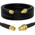Superbat SMA Coaxial Extension Cable (2-Pack) - 15ft SMA Male to Female Bulkhead Mount for WiFi Router