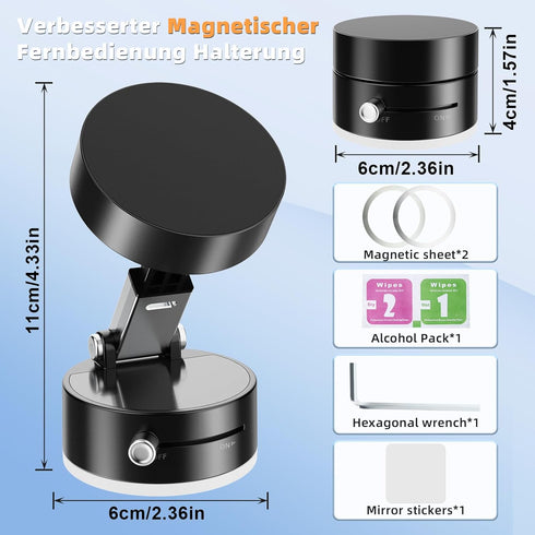 NEWFATE 2025 Vacuum Suction Magnetic Car Phone Holder, New Magnetic Suction Phone Mount, Adjustable Electric Vacuum