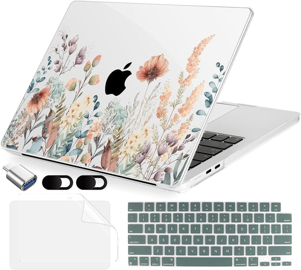 MecBevia Compatible with 2026 M5 MacBook Air 15 inch Case, 2026 2025-2023 M5