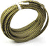 Othmro 5m/16.4ft PET Expandable Braid Cable Sleeving, Flexible Wire Mesh Sleeve Black Gold for TV Audio PC Cords