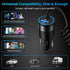 48W Super Fast Car Charger Type C for iPhone 16/16 Pro Max/16 Plus/15, Fast Charging Car Adapter with Built-in Coiled