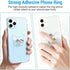 Kinizuxi 2PcsTransparent Diamonds,360Rotation Phone Ring Holder Grip, Clear Butterfly Cell Phone Ring Holder Stand