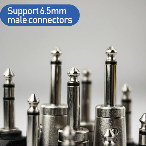 8 Pack NL4FC Speaker to 1/4 Adapter, Male to 1/4 inch TS Female Converter, 1/4 inch Female to NL4FC Male Connectors