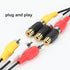 RCA Female to Female Coupler 3 Pack Audio Video RCA Adapter Connector for Amplifier, Speaker, TV - Gold Plated