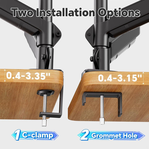 Simple Trending 17-27 inch 2 20 lbs, Dual Monitor Stand for Computer Screens, Computer Stand, Adjustable Stand