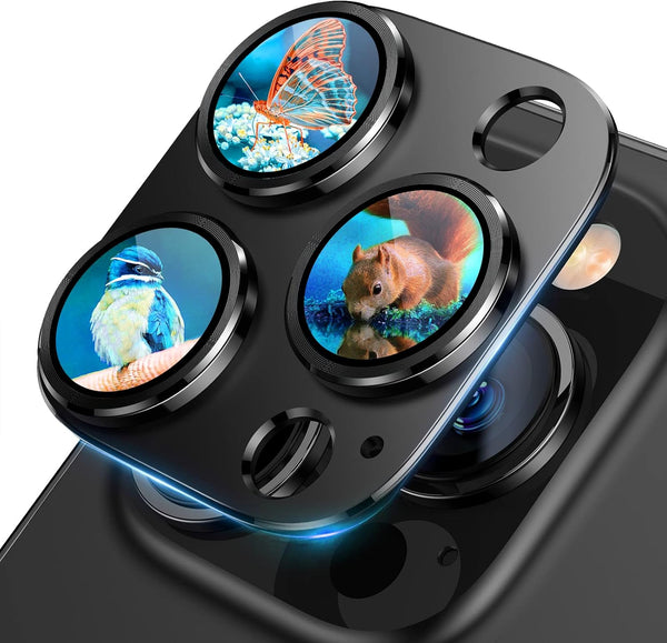 Uyiton iPhone 12 Pro Max Camera Lens Protector - 9H Tempered Glass, Drop Protection, Scratch Resistant, Easy Install -