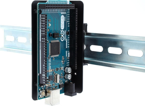 KKSB DIN Rail Clip Mount Bracket for Arduino - Compatible with Arduino UNO R4 WiFi and More