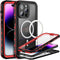 BEASTEK TRE Series iPhone 14 Pro Waterproof Case, MagSafe Shockproof IP68 with Built-in Screen Protector, 6.1'' - Red