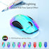 memzuoix 2.4G LED Wireless Mouse - Rechargeable Ergonomic Mouse with Detachable Cover, 1200 DPI
