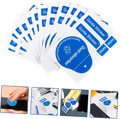 200pcs Camera Stickers, Film Dust Sticker, Screen Cleaner Tool, Tempered Glass Dedust Sticker for Cell Phone & LCD