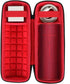 co2CREA Hard Travel Case for Ultimate Ears UE BOOM 4/BOOM 3 Portable Bluetooth Speaker (Black Case + Sunset Red Inside)