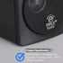 Pyle Home 3" Mini Cube Bookshelf Speakers - 100W Passive Speaker Pair with 3" Paper Cone Driver, Black