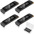YELUFT 4pcs Pre-Soldered 0.91 Inch I2C OLED Display Module with Protective Case 128