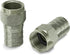 THE CIMPLE CO Coaxial Crimp Connector for RG6 Cable, Pack of 100, Weather Proofing Seal