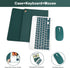 SOPPY Keyboard Case with Mouse for iPad, Bluetooth Keyboard for iPad 9th/8th/7th Gen, Detachable Keyboard, Dark Green