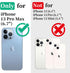 Cozycase Waterproof Case for iPhone 13 Pro Max - Full Body Dustproof Shockproof with Built-in Screen Protector - Black