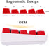 Fogruaden PBT Keycaps, Red and Black Keycaps 60 Percent, OEM Profile Custom Set for Cherry MX Switch Keyboard