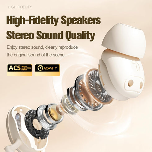 Sleeping Ear Buds, Noise Cancelling Sleep Earbuds for Side Sleepers, Invisible Mini Micro Wireless Bluetooth Earphones