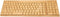 Keyboard and Mouse, 2.4GHz Plug and Play Bamboo Wood Control Devices for Win XP, NT, Vista, Win10, OS X, Android