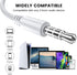 MOSWAG in Ear Headphones, Half in Ear Headphones with Mic, Built in Volume Control for iPad, Android, MP3