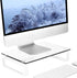 HD02T-001 Hemudu Clear Computer Monitor Stand Riser Multi Media Desktop Stand for Flat Screen LCD LED TV