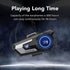 Motorcycle Helmet Bluetooth Headset, CVC Noise Cancellation Stereo Music, 90 Hours Playing Time, Ultra-Thin Earphone