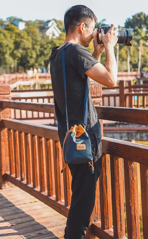 peacechaos Waterproof Canvas Camera Bag for SLR/DSLR, Compatible with Nikon, Canon, Sony, OLYMPUS, Fujifilm