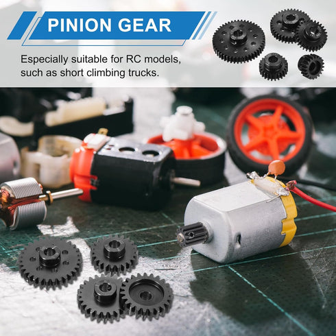1M 27T 40 1.14" 1.1" 8mm MECCANIXITY Chrome Steel Motor Pinion Gears, x RC Motor Gears Fits Shaft Bore for RC Vehicles