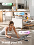 LISEN iPhone Stand for Desk, Portable 360 Adjustable Cell Phone Holder, Foldable Acrylic Aesthetic Accessories for