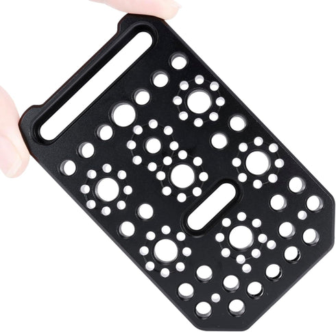 NICEYRIG Multi-Purpose Camera Cheese Plate, Compatible with Sony FX3/FX30, BMPCC 6K Pro, ARRI & 1/4’’ Locating Pin Hole