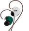 IEM Headphone, CCA C10 4BA+1DD Hybrid HiFi Earbuds, Sports Stereo Noise Cancelling Wired Headphone, Cyan