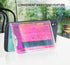 CheapSunday ID Card Holder for Back of Phone, Leather Phone Wallet Stick On with Stand, Flip Waterproof Leather
