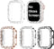 Goton 4-Pack Bling Bumper for Apple Watch Series 3 2 1, 38mm Case, Women Glitter Diamond Protector Cover