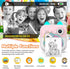 Instant Print Camera for Kids, Christmas Birthday Gifts, Selfie Digital Camera with 1080P Videos, Portable Toy for Ages