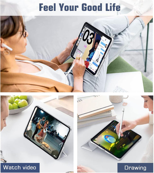 TiMOVO iPad 10th Generation Case 2022, Slim Hard Back Shell, Protective Smart Cover with Stand for 10.9 inch iPad