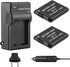 NB-11L/NB-11LH Battery (2-Pack) and Charger Kit for Canon PowerShot ELPH 190 is, ELPH 180, ELPH 110 HS, SX400 is, SX410
