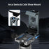 CAMOLO GEEK Metal Phone Tripod Mount Arca Port & Action Camera Adapter, Adjustable Smartphone Tripod Adapter Clamp Cell