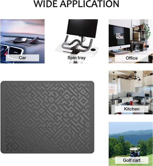 Car Anti Slip Dashboard Pad Magic Sticky Gel Pad (4 Pack) - Multifunctional Non-Slip Mounting Pad, 7.1 x 5.5 inch Cell