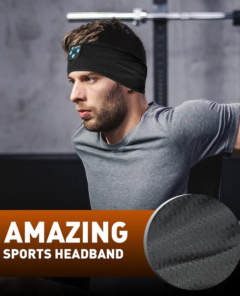 Sleep Headphones - Bluetooth Headband Music Sleeping Band for Side Sleepers, ASMR Wireless Eye Mask Tech Gadgets Gifts