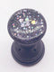 Expanding Phone Socket Mount Holder (Black) - Glitter Sparkle Bling, Collapsible Stand, Finger Foldable Grip for