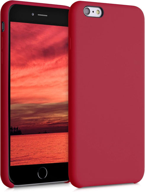 kwmobile Classic Red Case for Apple iPhone 6 Plus / 6S Plus, TPU Silicone Phone Cover with Soft Finish