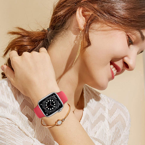 LINXICEN 38mm 40mm 41mm 42mm 44mm 45mm 46mm 49mm 10/9/8/7/6/5/4/3/2/1 Sport Watch Band Compatible with Apple Watch Band