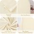 Suppromo 6ft Beige Arch Cover with Lights Beige Spandex Wedding Arch Backdrop Cover for Bridal Shower Birthday Party